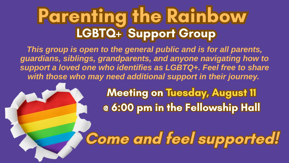6:00 PM - LGBTQ+ Support Group