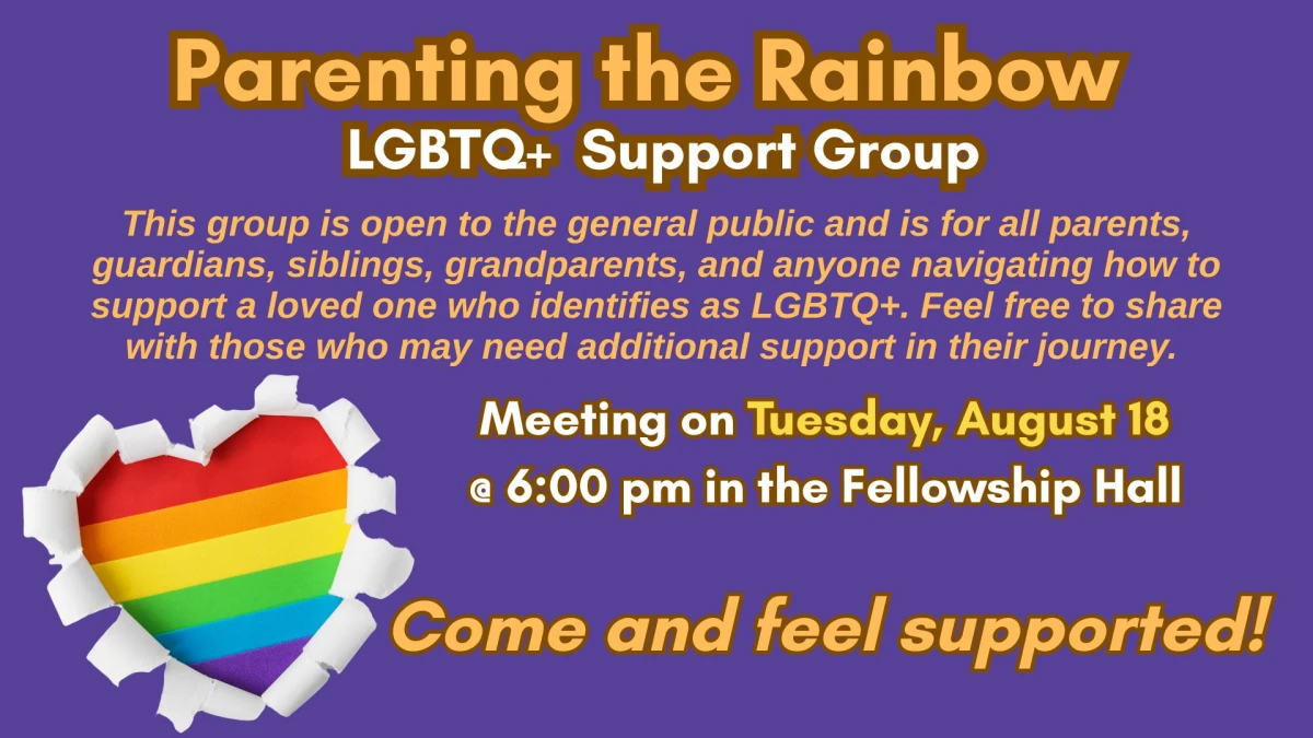6:00 PM - LGBTQ+ Support Group