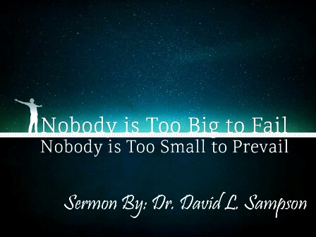 Nobody is Too BIG To Fail Nobody is Too SMALL To Prevail