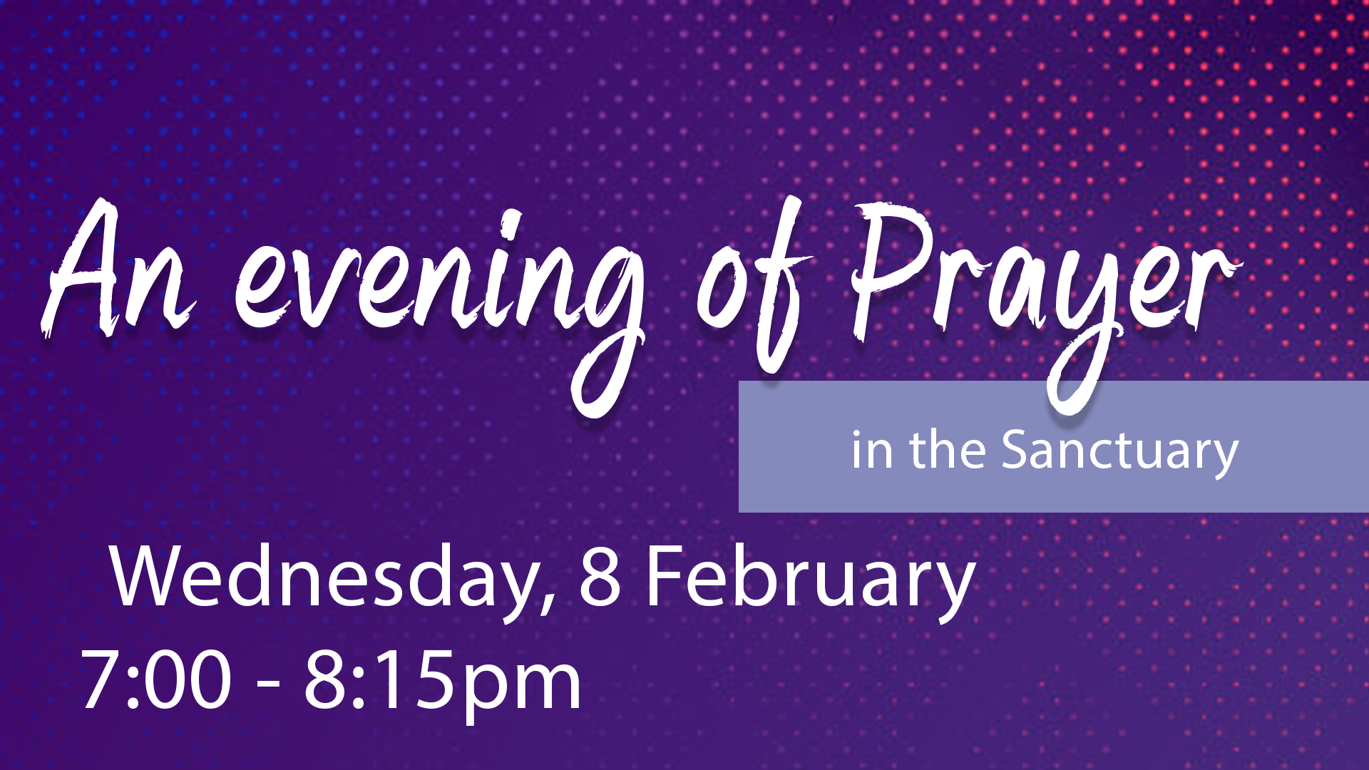 An Evening of Prayer at Union Church Hong Kong