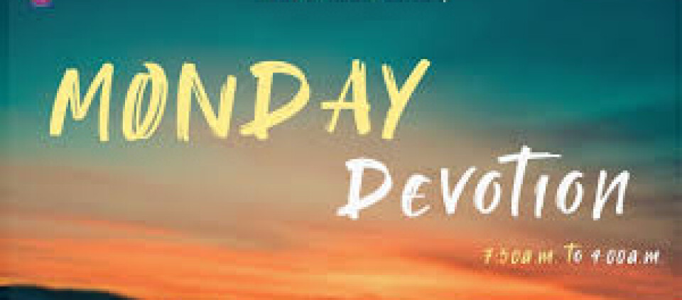 MONDAY 5 Minute Devotion