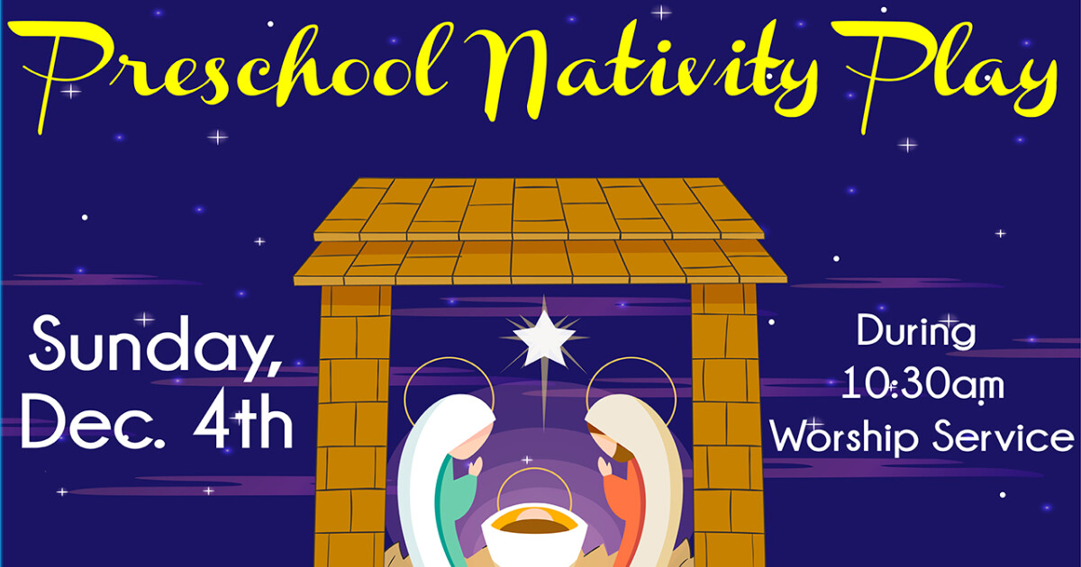 Preschool Nativity Play Brookwood Baptist Church