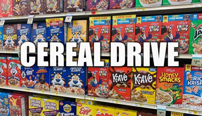Harvest Loves Food Pantry Cereal Drive