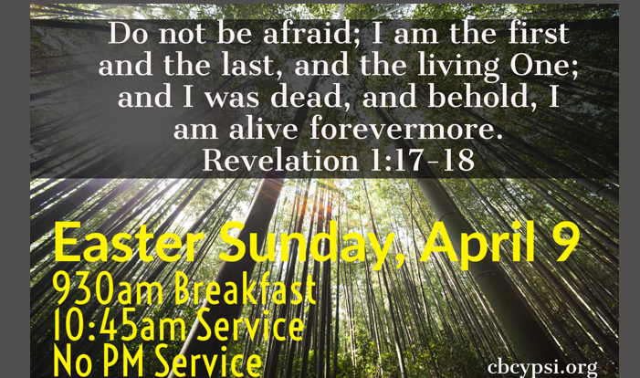 Easter Sunday 2023 - Apr 9 2023 9:00 AM