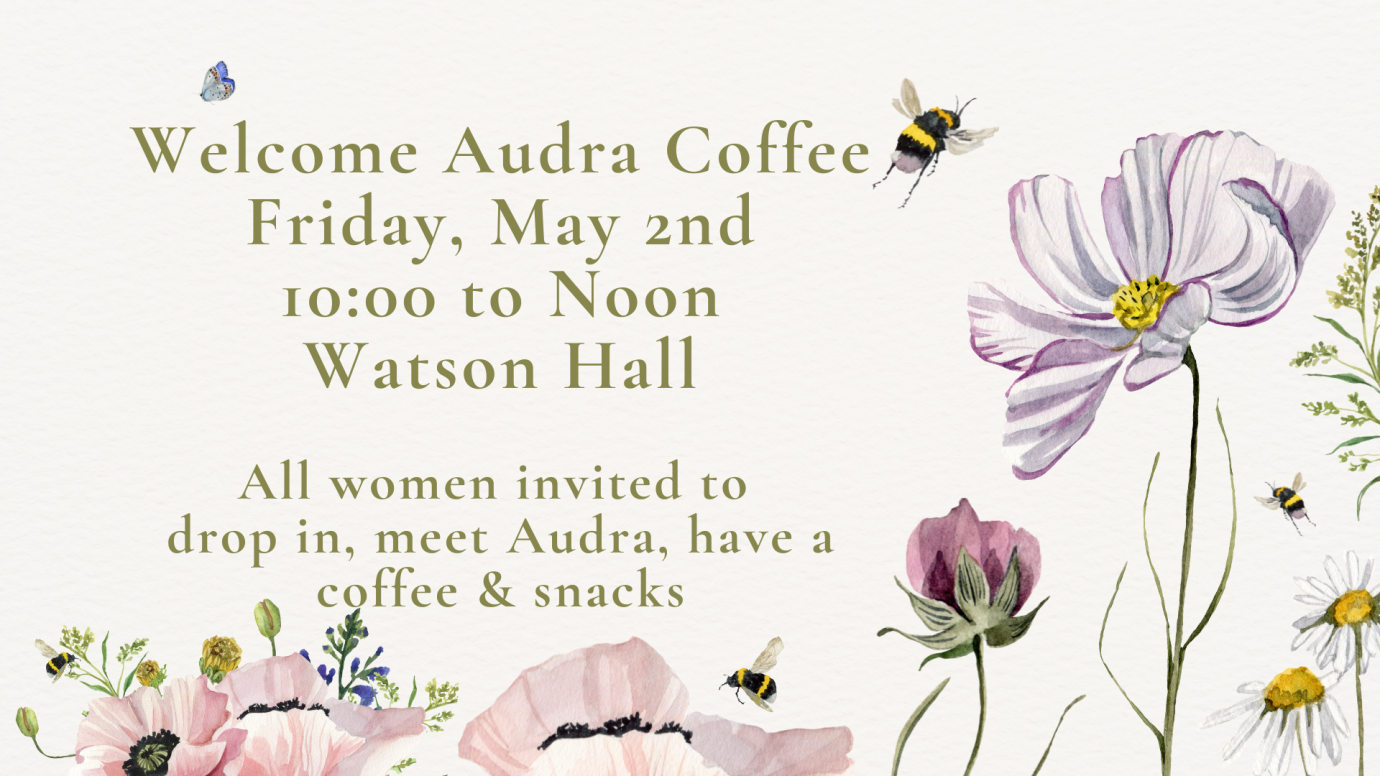 Welcome Coffee for Audra