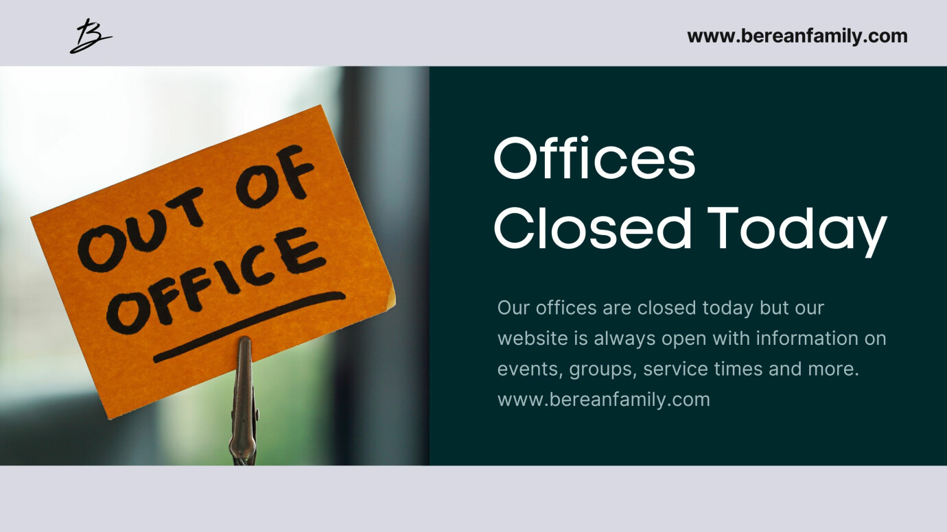 Church offices closed