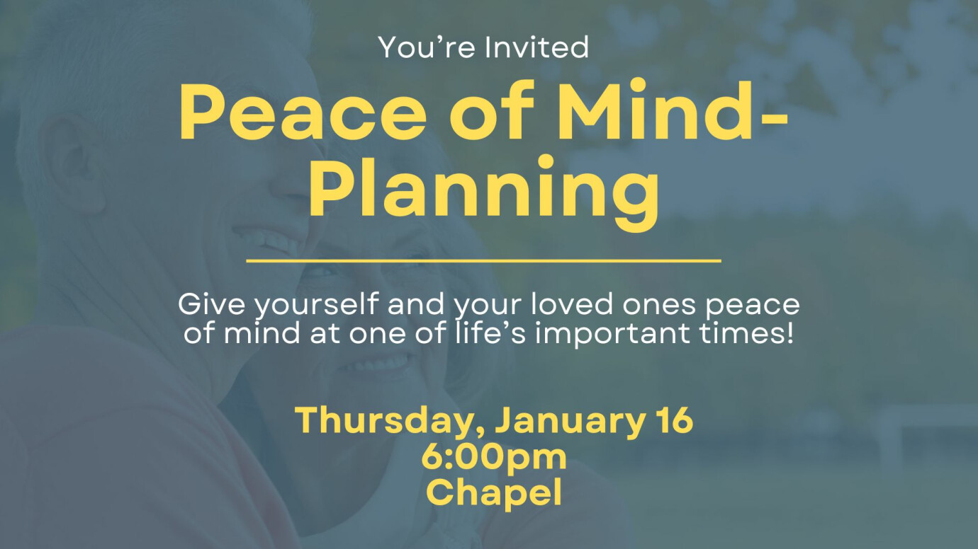 Peace of Mind Seminar