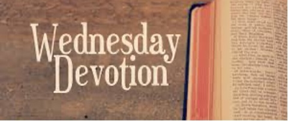 WEDNESDAY 5 Minute Devotion