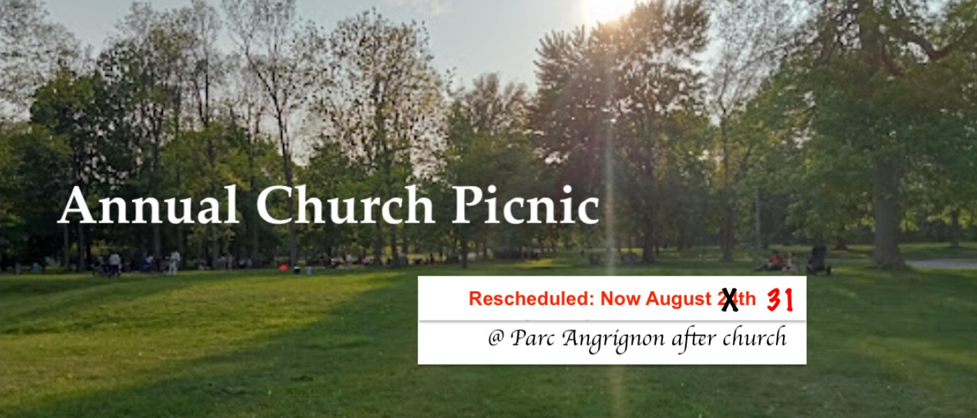 Church Picnic Aug. 31