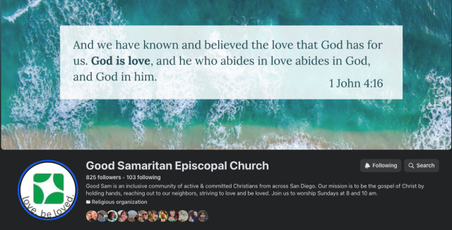 GS Facebook page screenshot