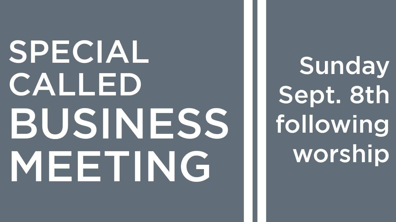 Special Called Business Meeting