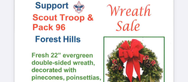 Scout Troop & Pack 96 Wreath Sale