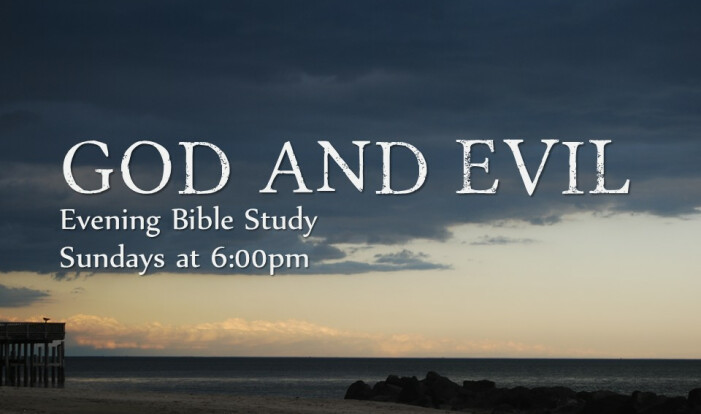New Evening Bible Study Series - Starting December 7