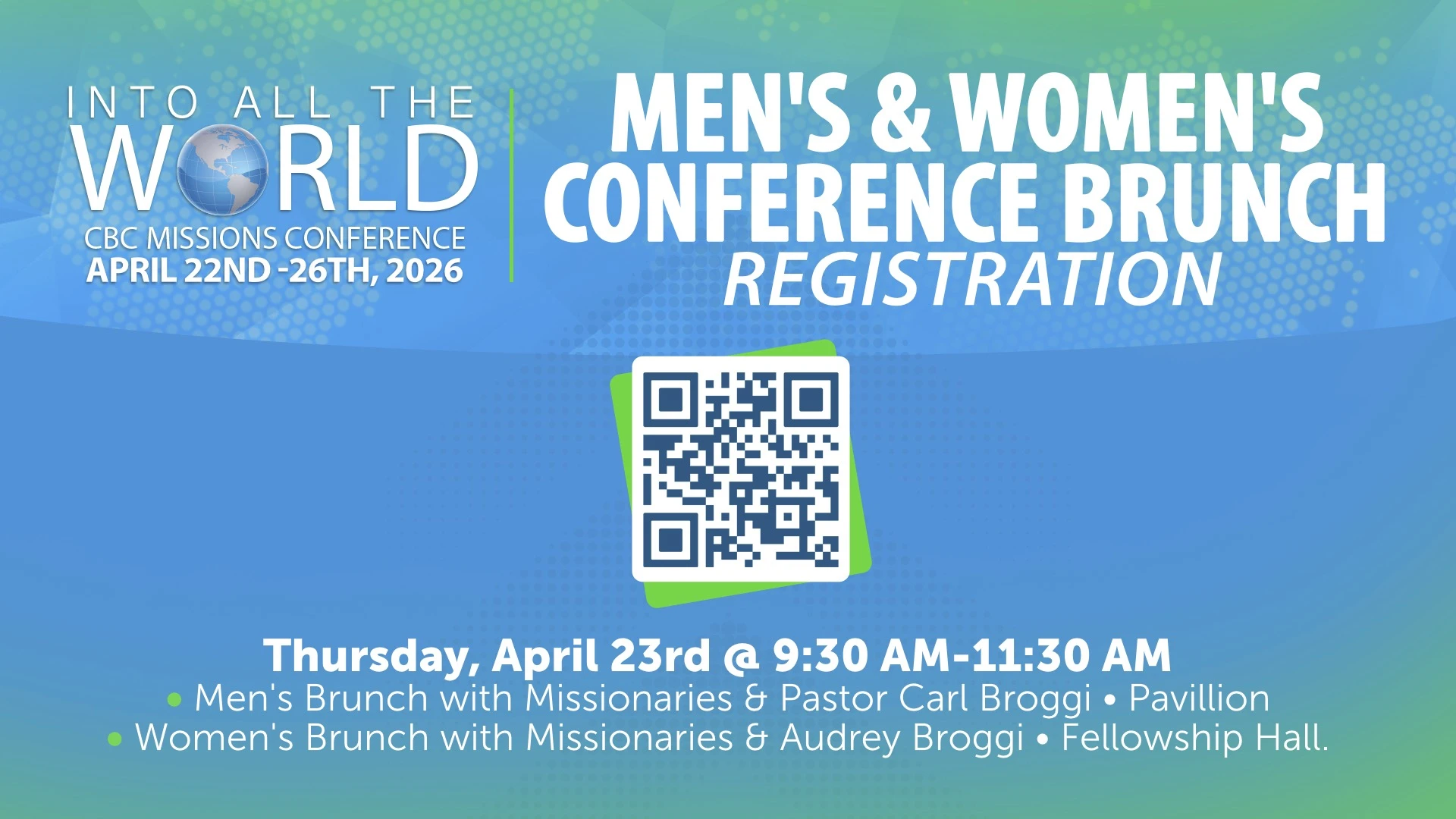 World Mission Conference brunch registration