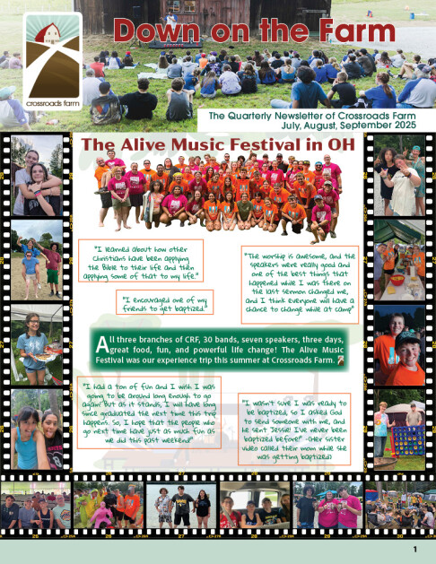 Down On The Farm: The Quarterly Newsletter of Crossroads Farm (v.104)