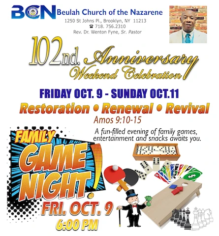 102nd Anniversary Celebration 2026