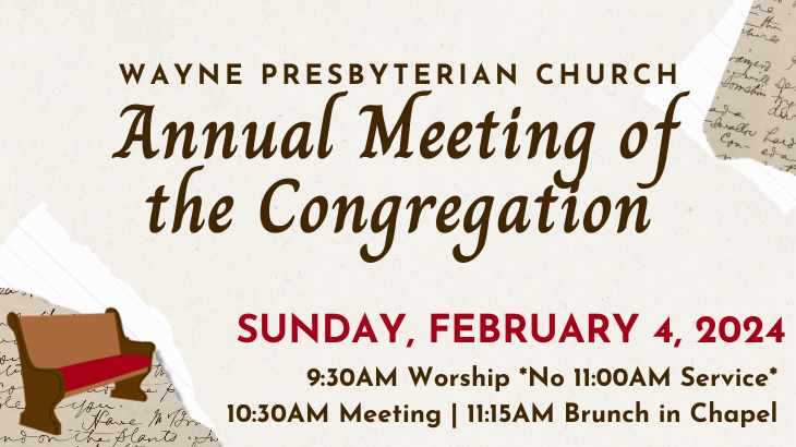Congregational Annual Meeting