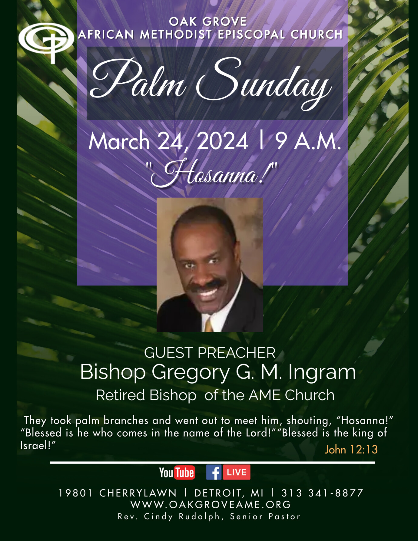 Palm Sunday Worship and Church School 