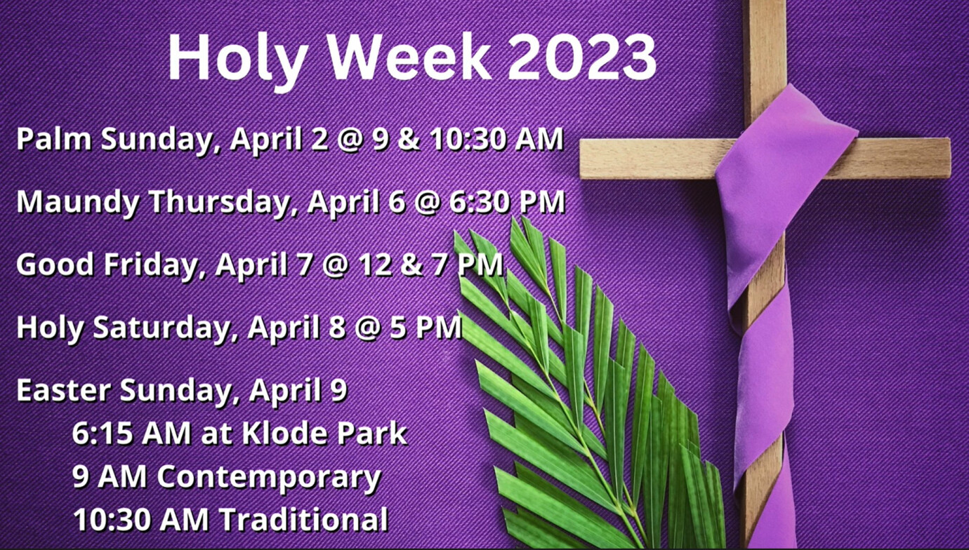 Holy Week Worship