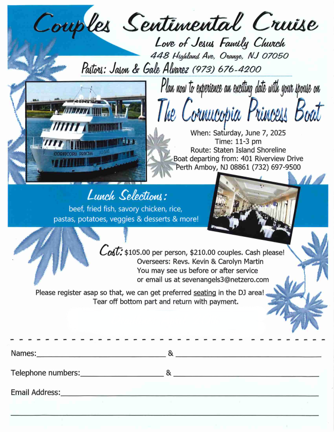 Couples Fellowship Cruise