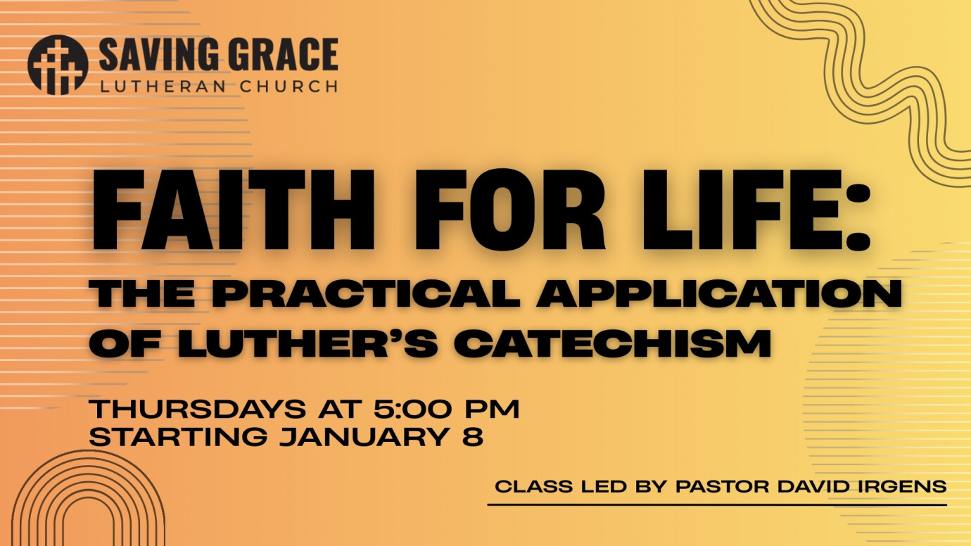 5pm Faith For Life (Adult Catechism Class)