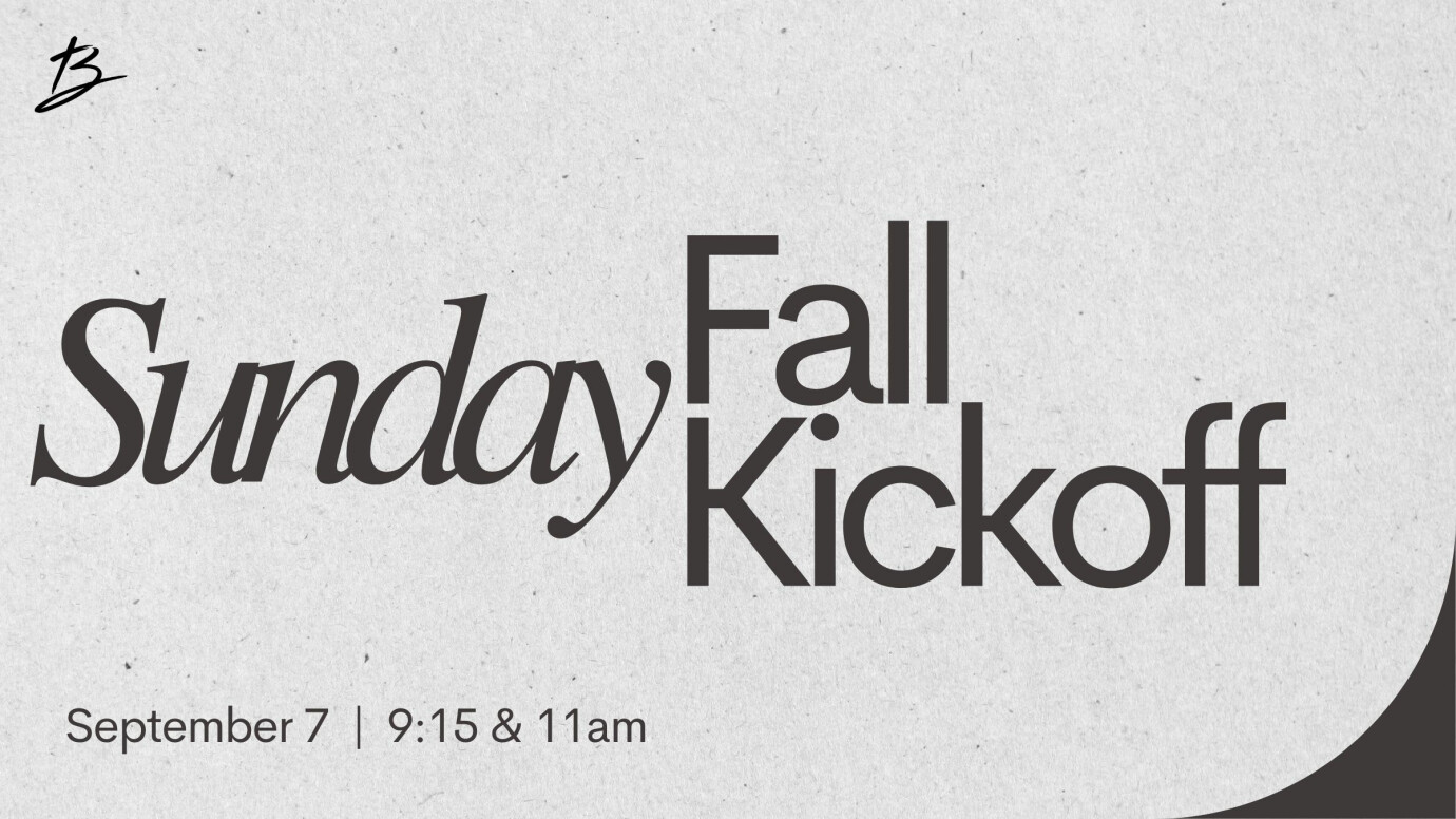 Sunday Fall Kickoff