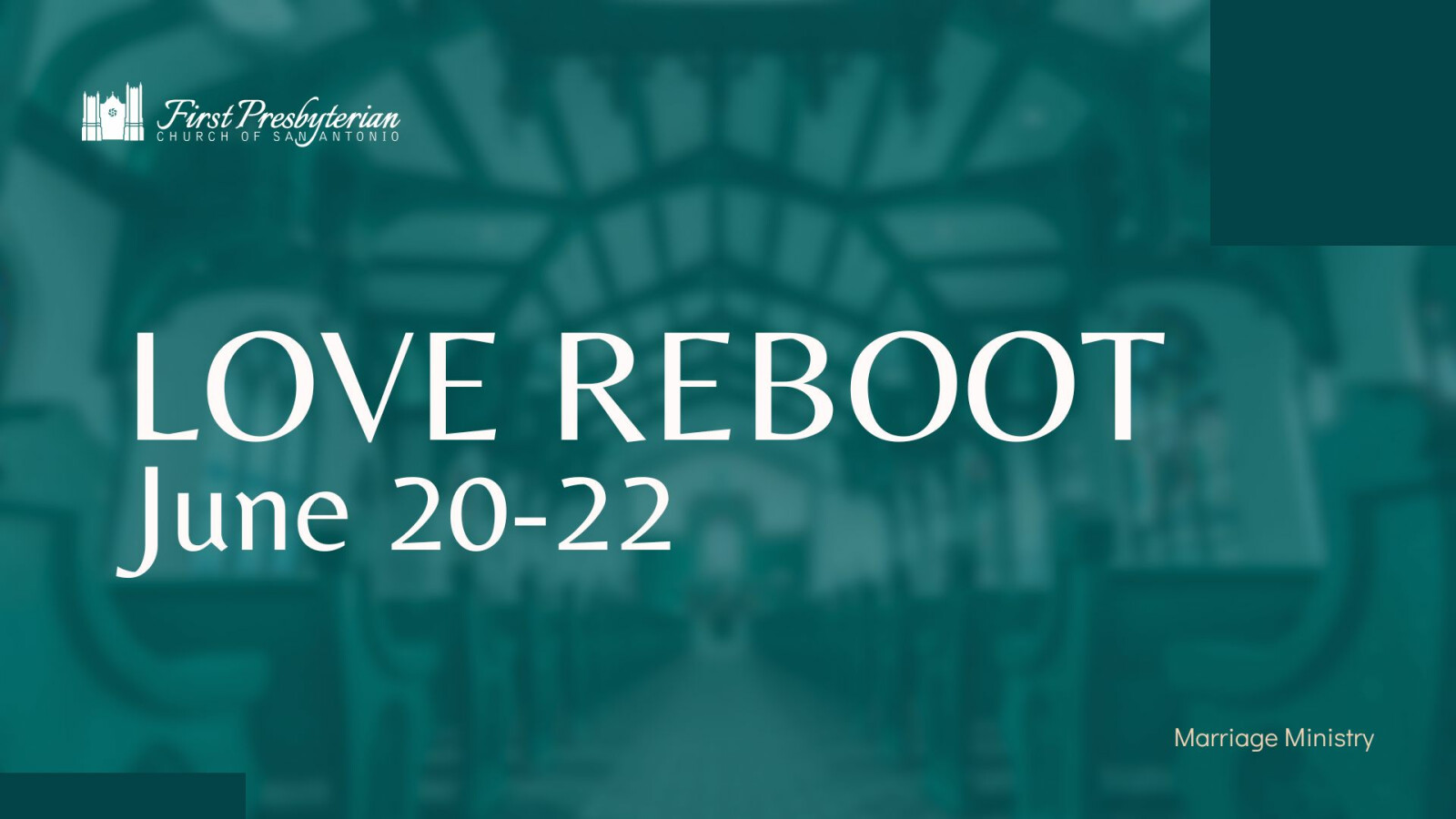 LOVE Reboot: Marriage Intensive Repair Weekend