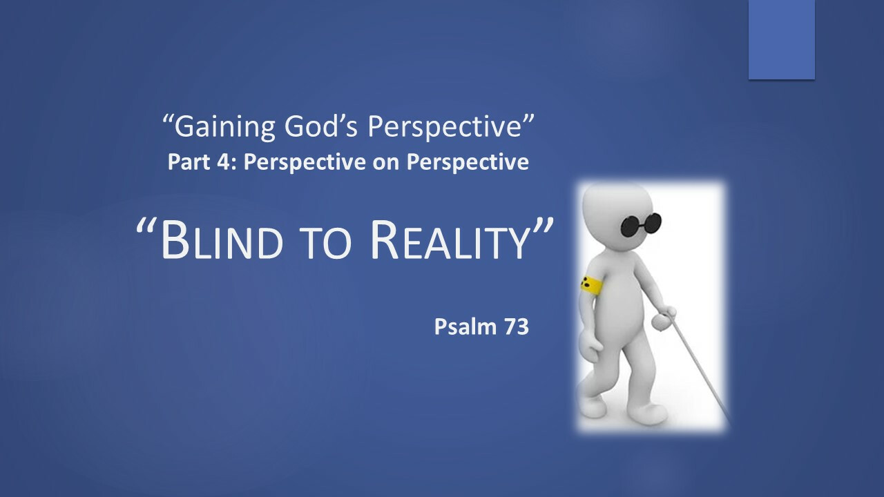God's Perspective on Perspective - Blind to Reality