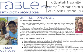 Sept-Oct-Nov 2024 Table Newsletter