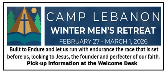 Men's Winter Retreat at Camp Lebanon 