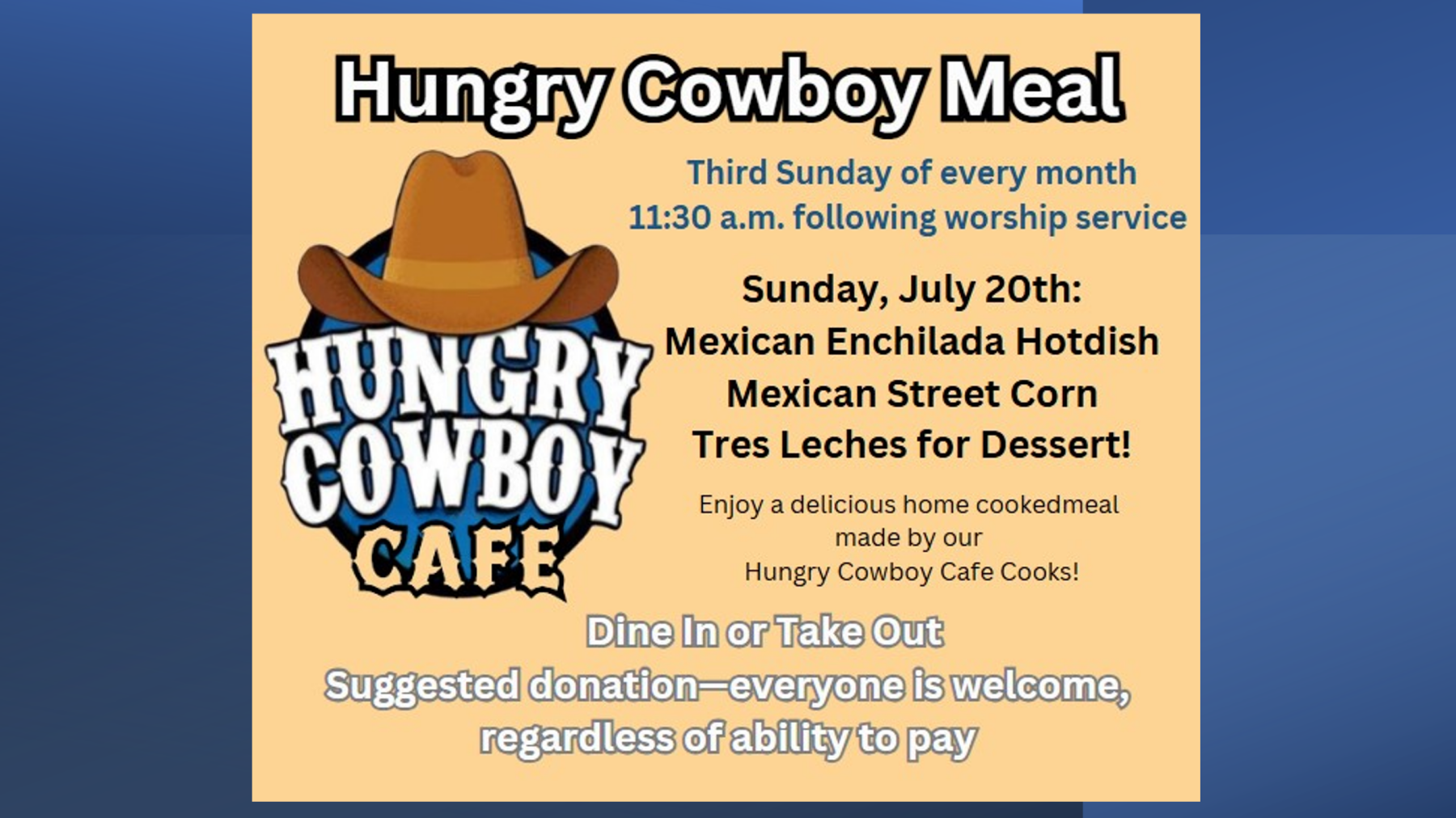 Hungry Cowboy Meal