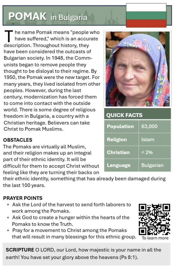 Pomak in Bulgaria