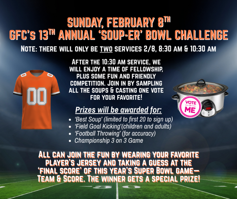 GFC's 13th Annual Soup-ER Bowl Challenge