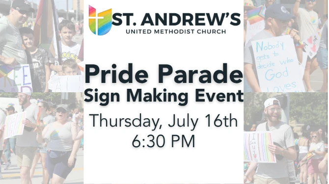 Pride Parade Sign Making
