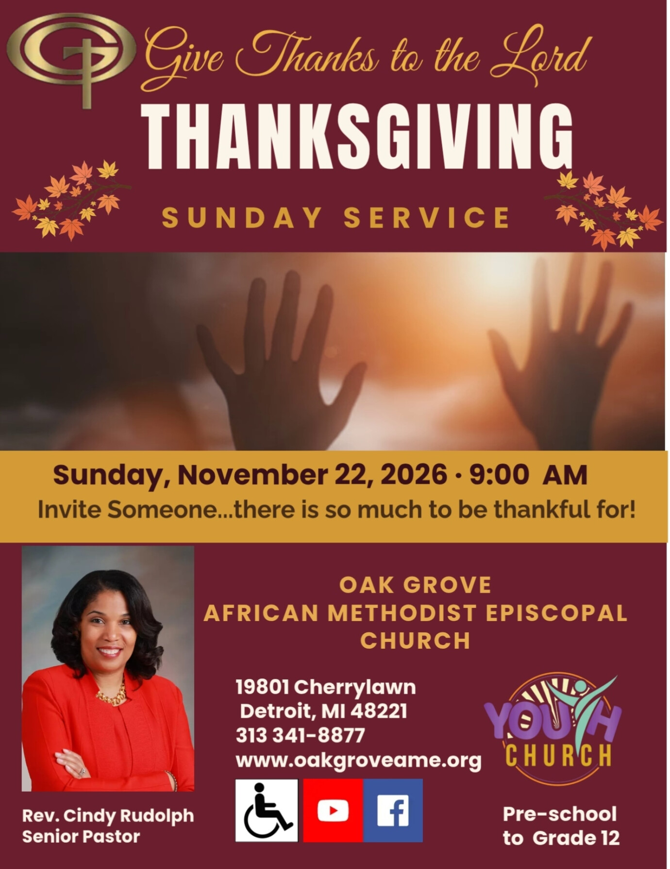 Thanksgiving Worship Experience - November 22, 2026
