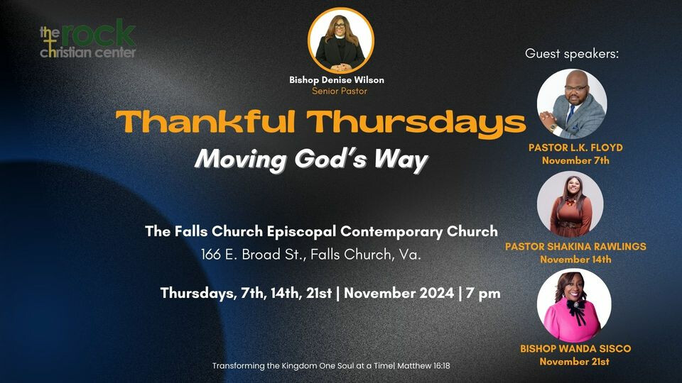 Thankful Thursdays- Bishop Wanda Sisco