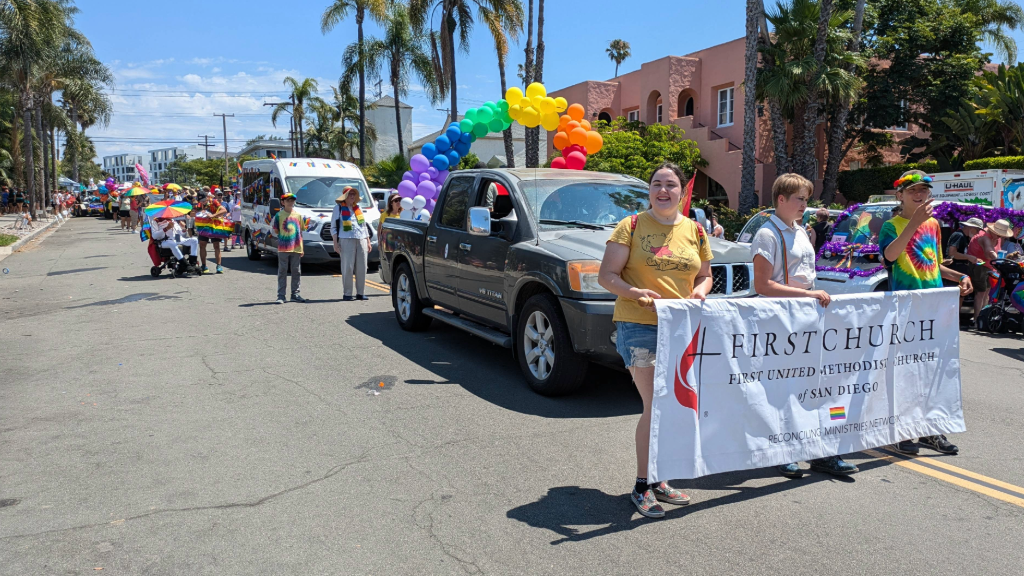 fumcsd participating in 2024 san diego pride parade