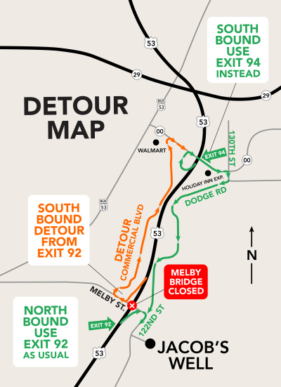 Detour Map