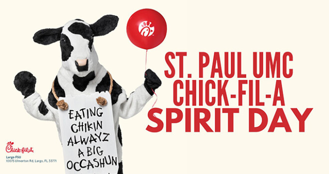 Chick-fil-A Spirit Day (6:30a-10p)