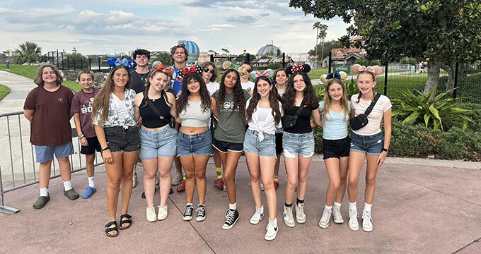 students at Disney Springs