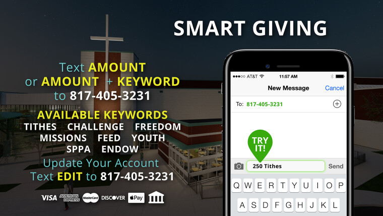Text Giving Update