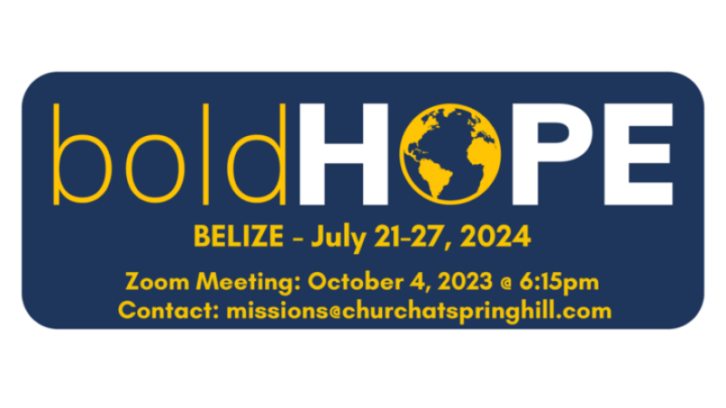 Belize Missions Trip: Informational Zoom Meeting