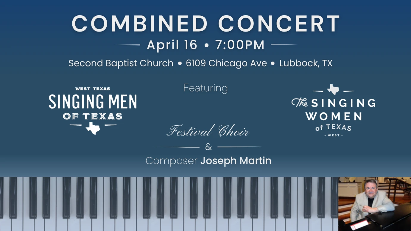 Combined Concert - Singing Men and Women, Festival Choir and Joseph Martin