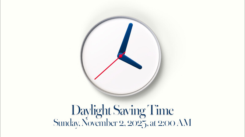 Daylight Saving Time Ends!