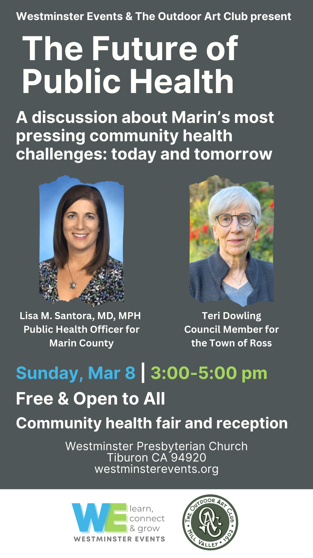 Westminster Events with The Outdoor Art Club present The Future of Public Health