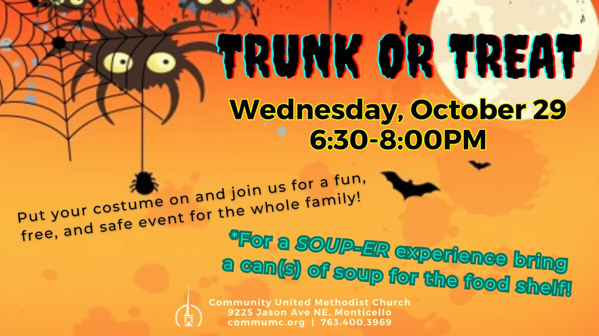 6:30 - 8:00 PM - Trunk or Treat