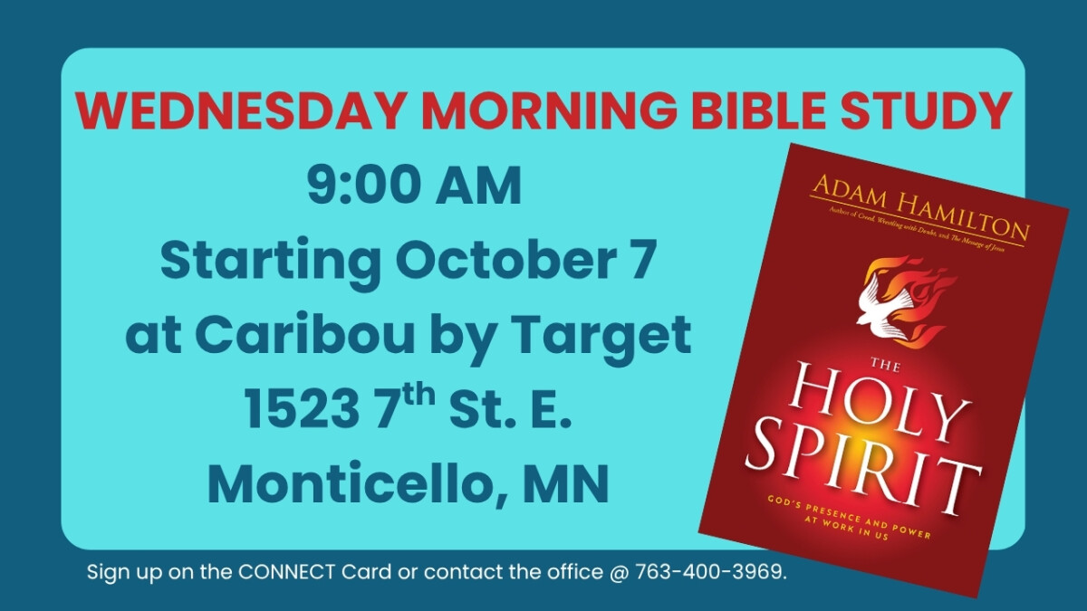9:00 AM - Adult Bible Study @ Caribou (near Target)