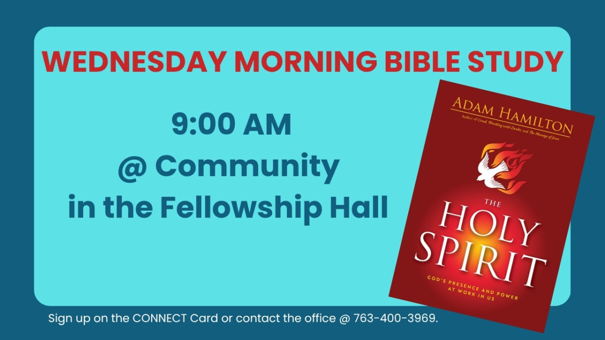 9:00 AM - Adult Bible Study @ Community