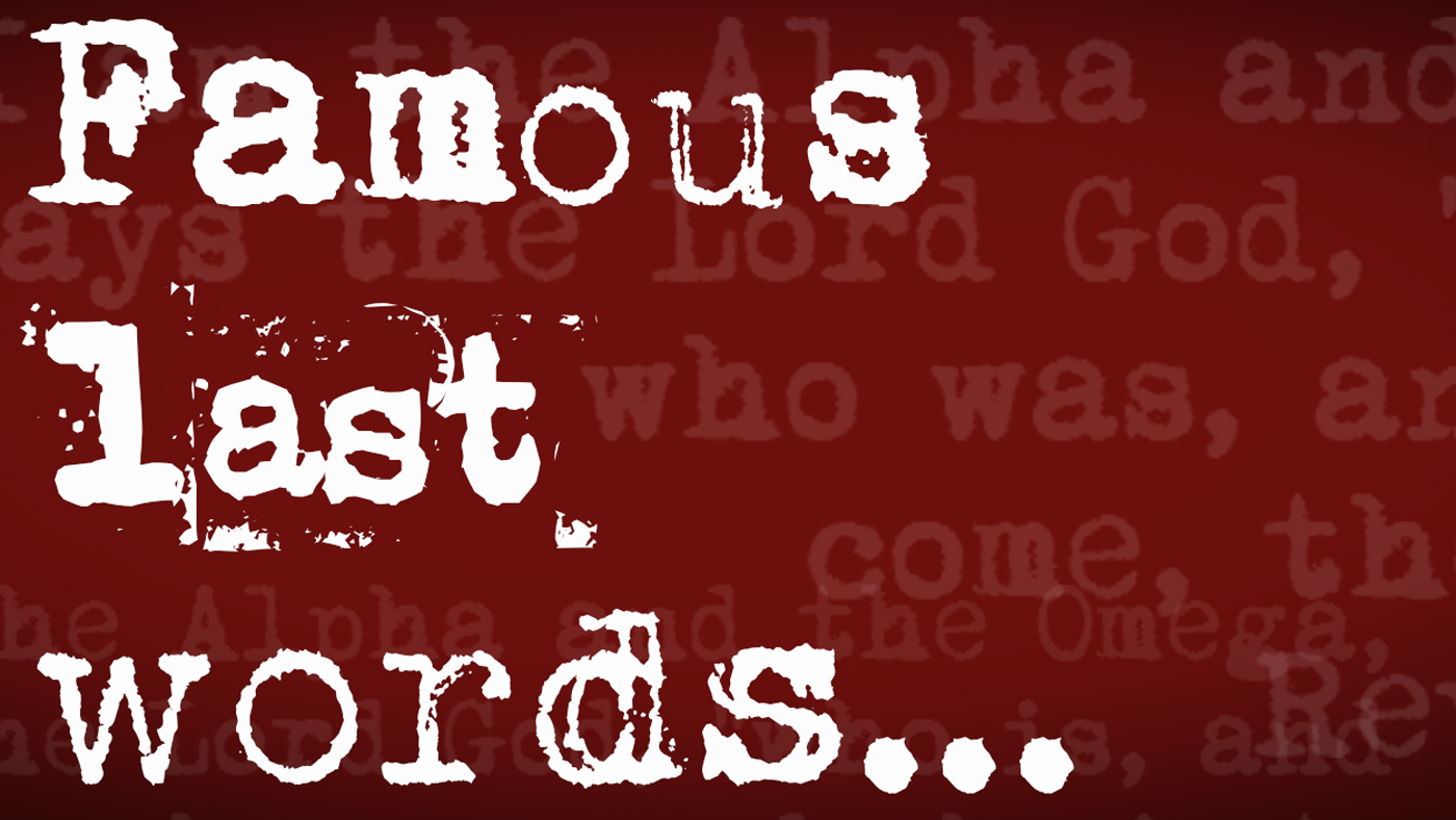 Famous Last Words episode artwork