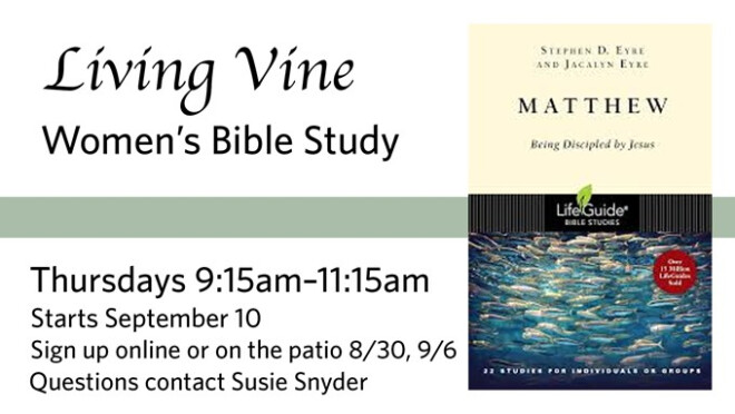 9:15am Living Vine
